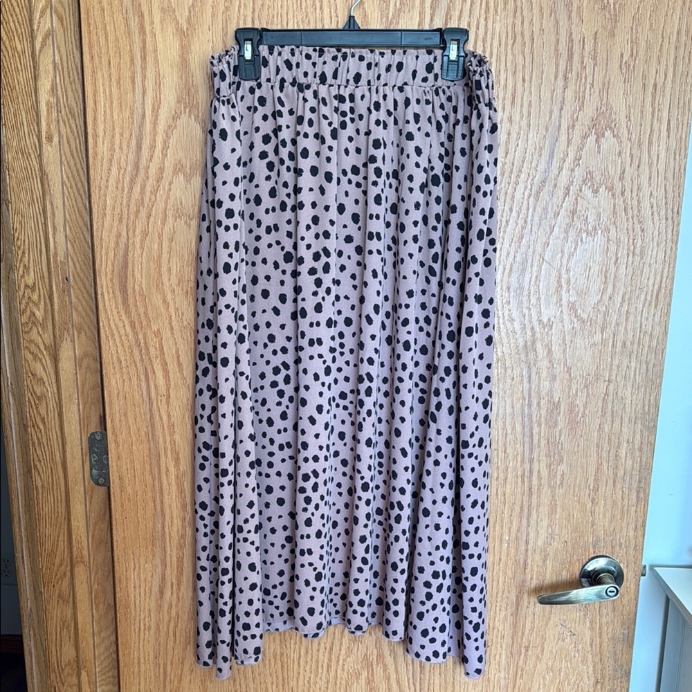 Polka Dot Maxi Skirt